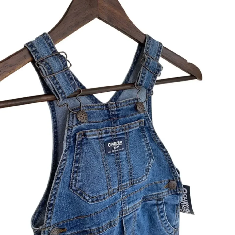 OshKosh B'gosh Blue Jean Denim Overalls - 2T - NWT